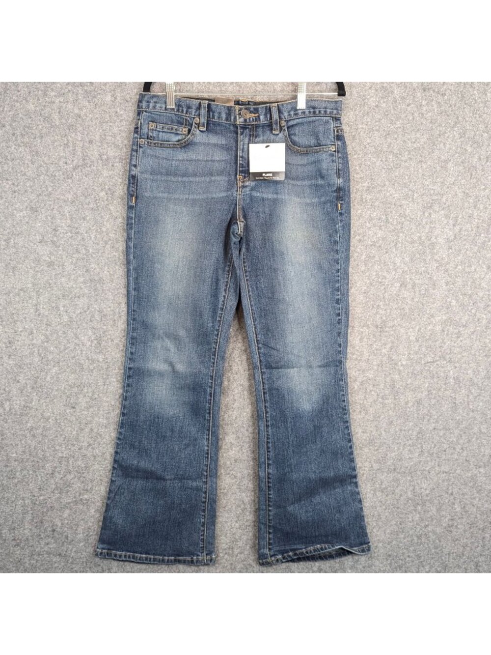 Calvin Klein Womens Size 8x30 Flare Jeans Medium Wash Regular Fit NWT